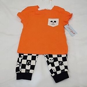 NWT C&J 2pc Halloween Set Sz12mos
